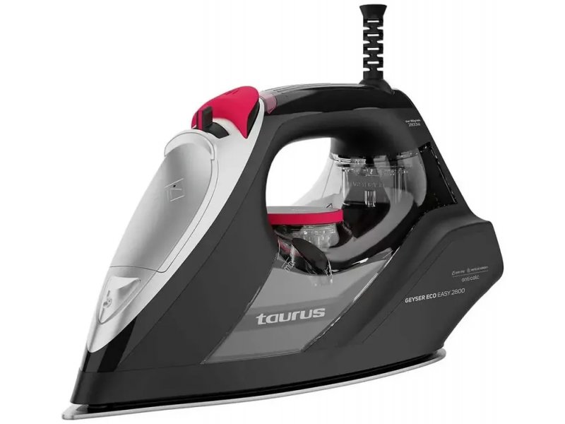 Taurus Geyser Eco Easy 2800 черный — вид спереди, керамическая подошва, резервуар 300 мл