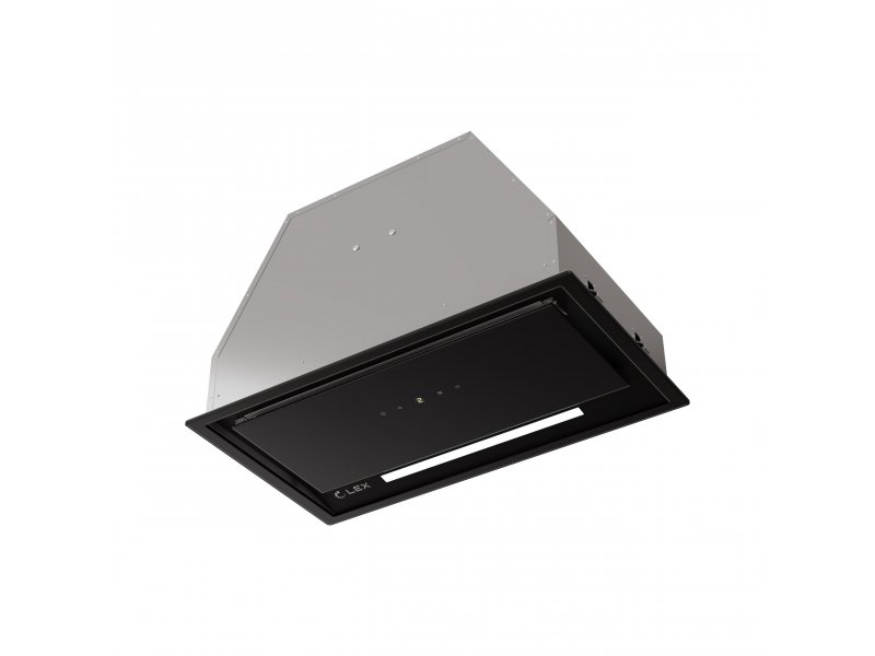 LEX Hyper 900 GS Inverter BL встраиваемая вытяжка черный корпус вид 3/4