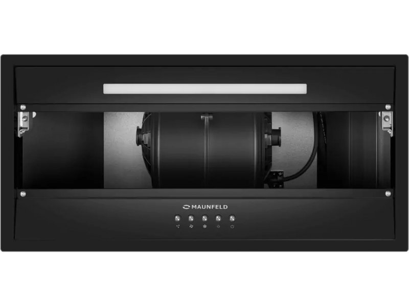 Maunfeld Vivid 603EM &mdash; внутренняя конструкция с электромотором и металлическими воздуховодами