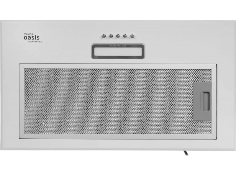 Oasis VM-52W фронтальная панель управления кнопки режимы логотип Oasis жиропоглощающий фильтр
