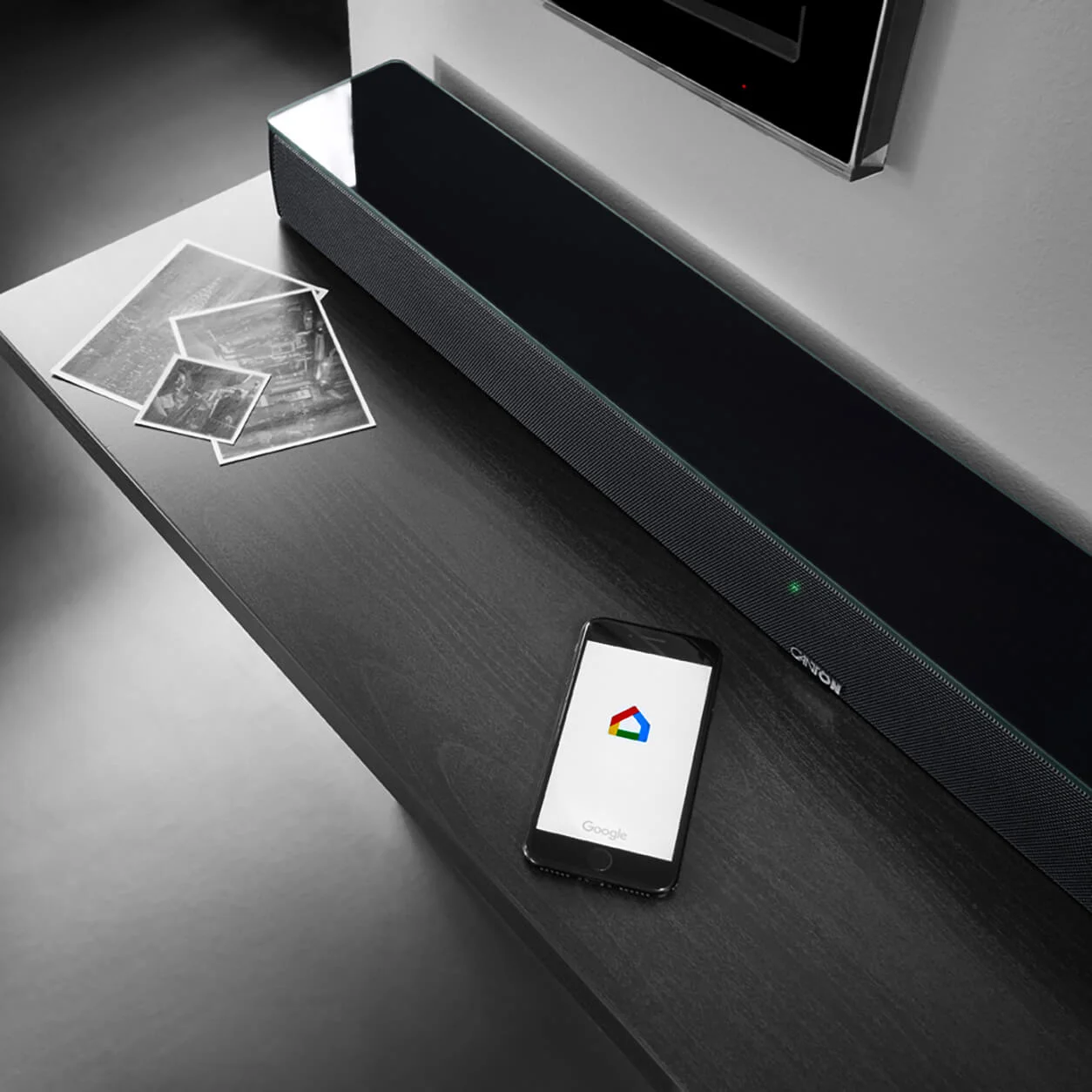 Canton Smart Soundbar 9 &mdash; вид спереди, белое матовое исполнение