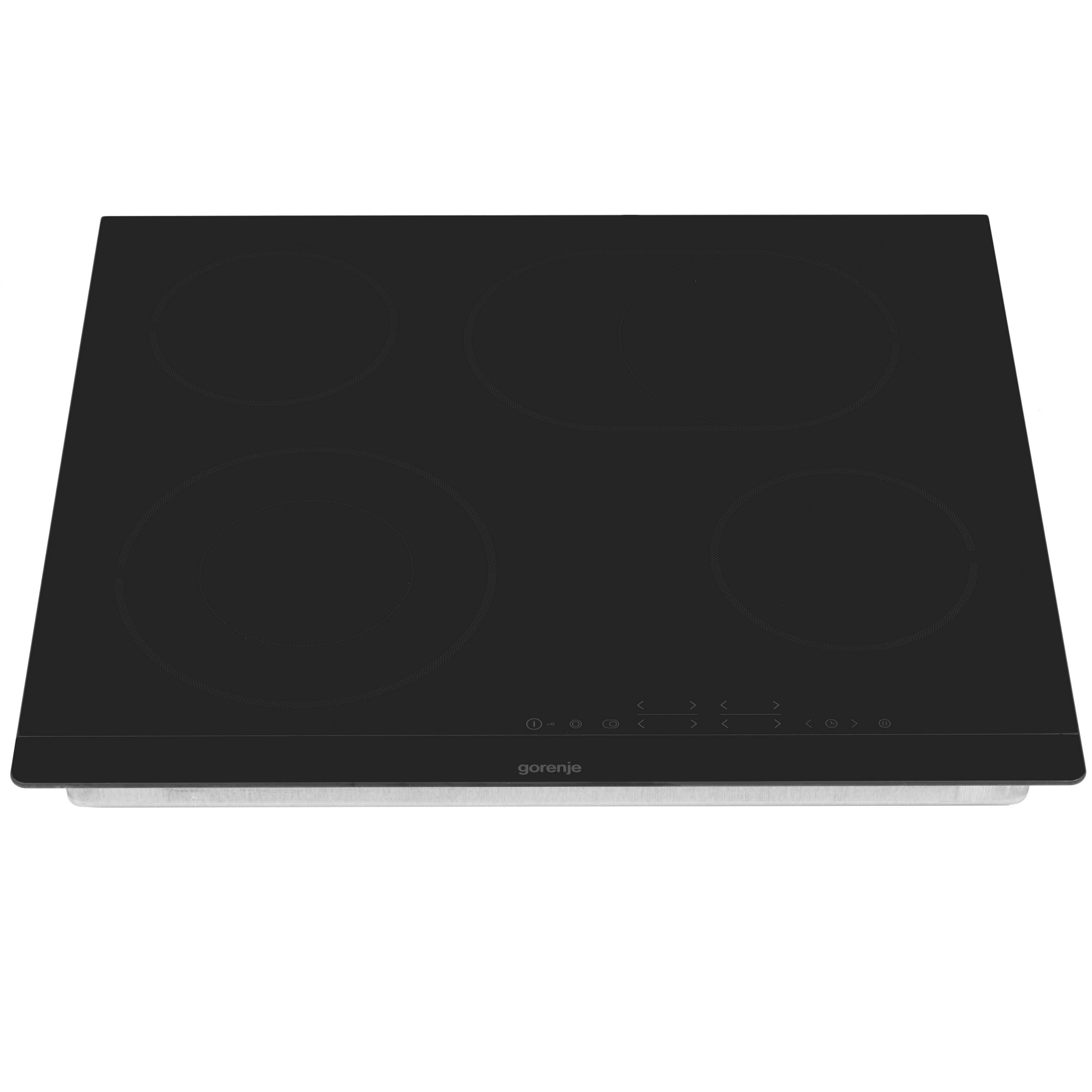 Gorenje ECT643BSC индукционная варочная панель чёрная стеклокерамика вид спереди