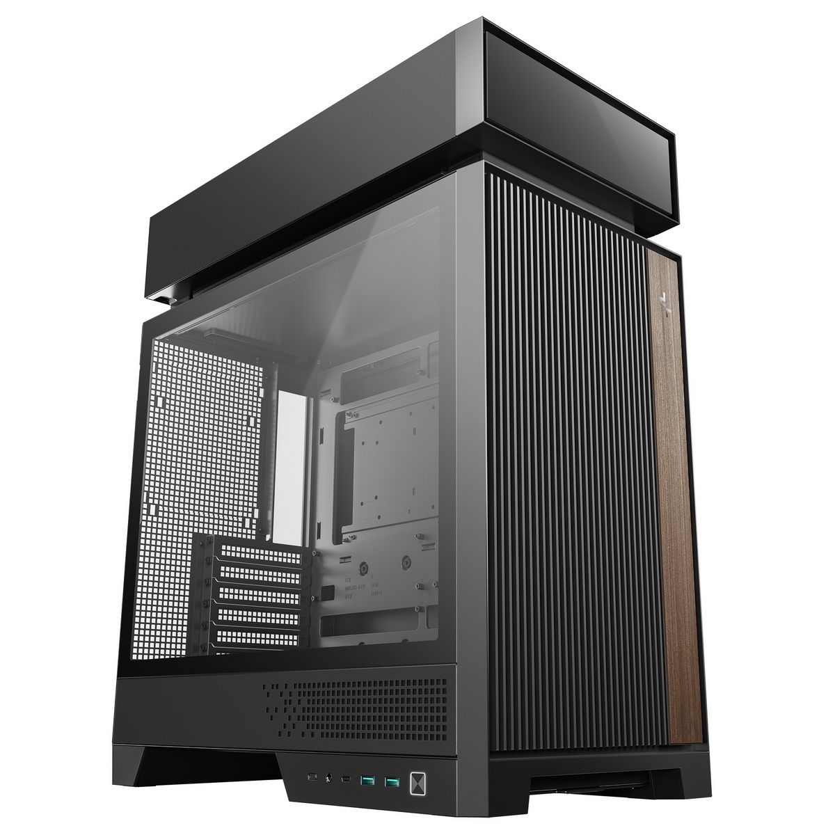 DeepCool CL660 панель ввода-вывода USB Type-C разъёмы вид спереди