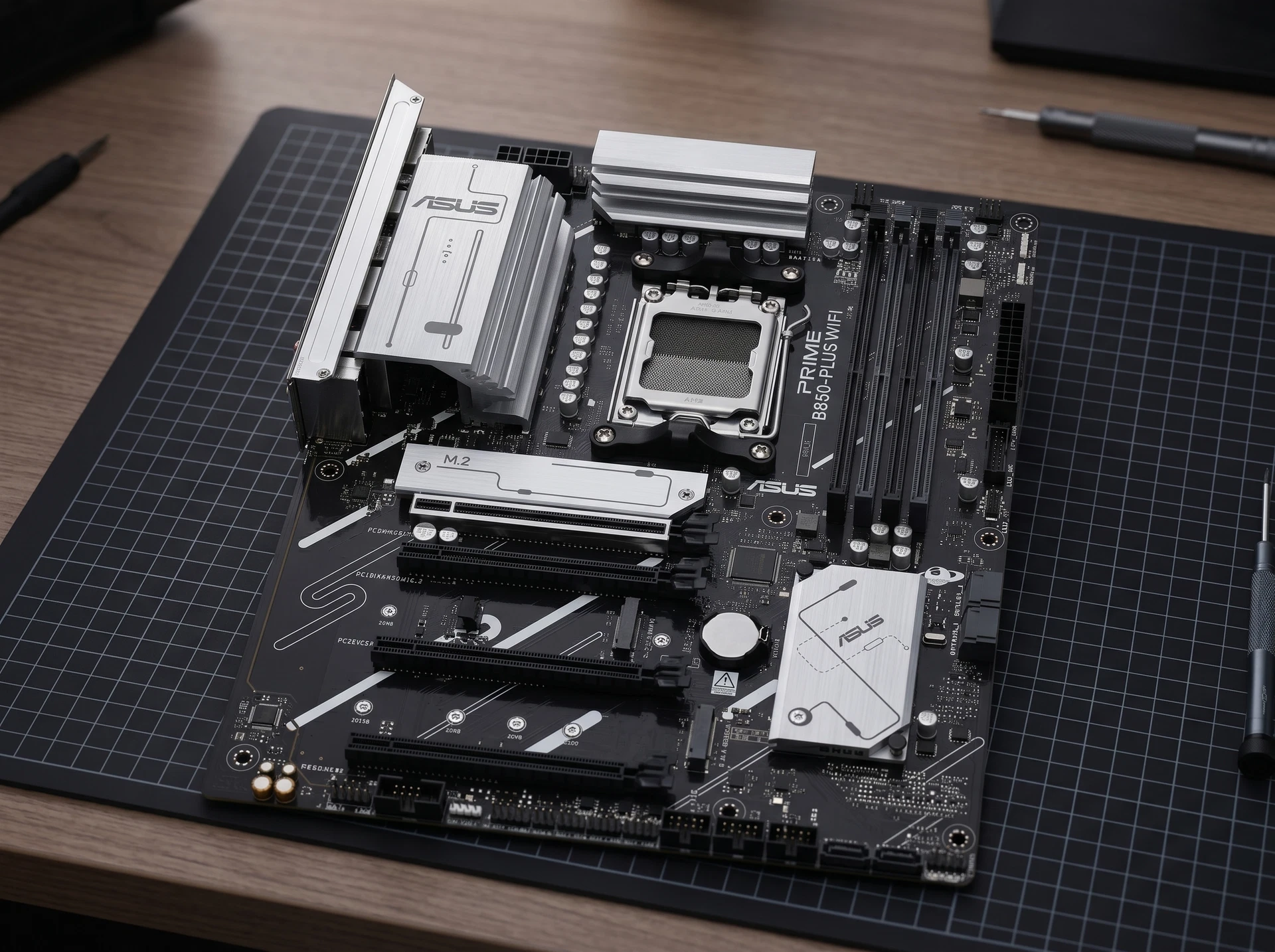Материнская плата Asus Prime B850-plus Wifi, Socket AM5, AMD B850, ATX, RTL [90MB1L80-M0EAY0] - фото в интерьере