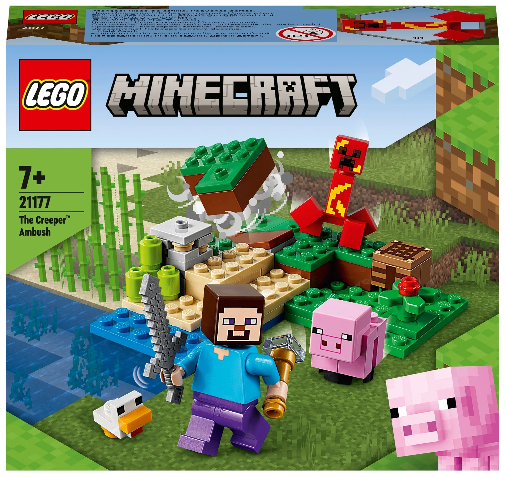 Конструктор LEGO Minecraft 21177 Засада Крипера, 72 дет.
