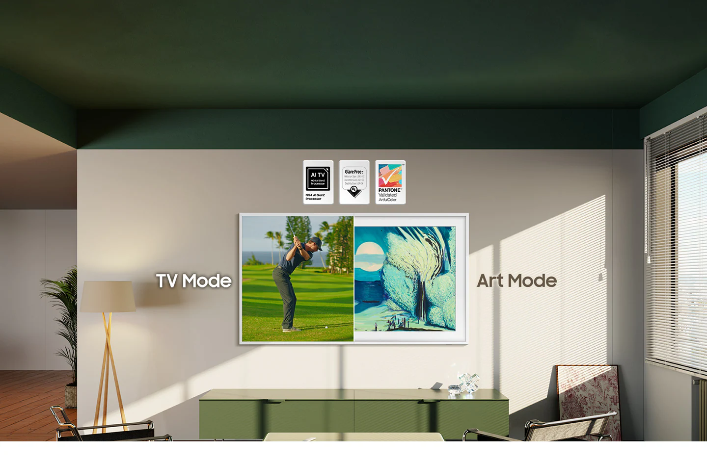 Samsung QE50LS03F — качество изображения QLED в режиме просмотра контента