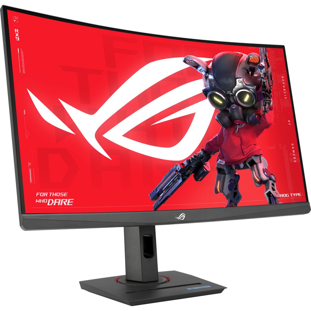 ASUS XG27WCS игровой монитор 27 дюймов ROG интерфейс вид спереди