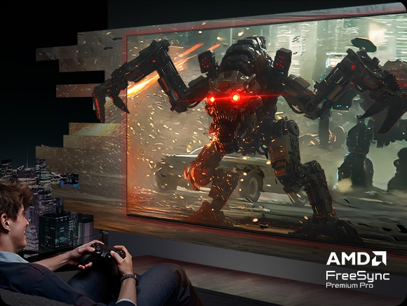 Samsung QE77S90H AMD FreeSync Premium Pro — гиперреалистичная графика без разрывов кадра