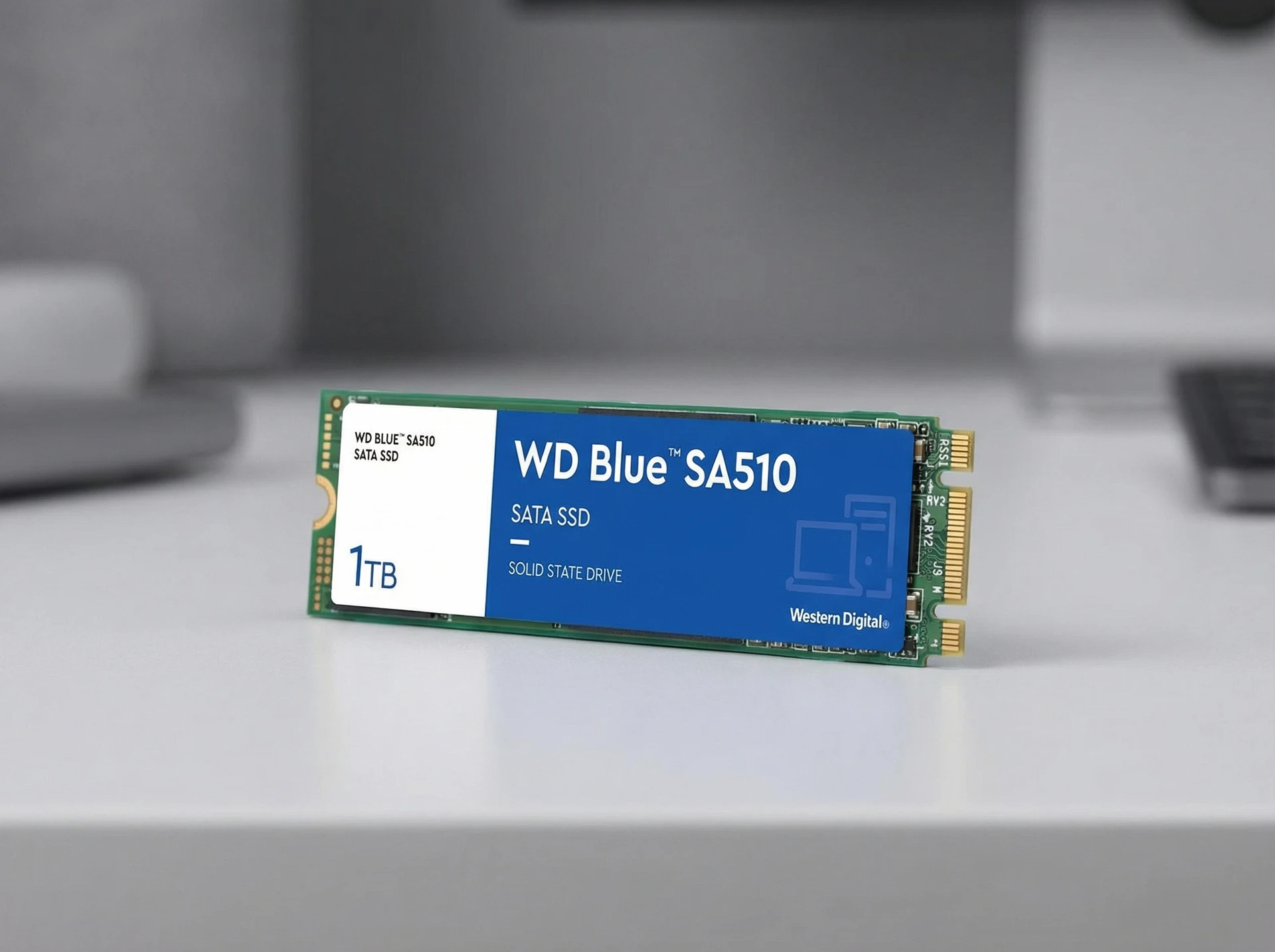 WD Blue SA510 1ТБ M.2 2280 в сборке ноутбука — демонстрация установки накопителя