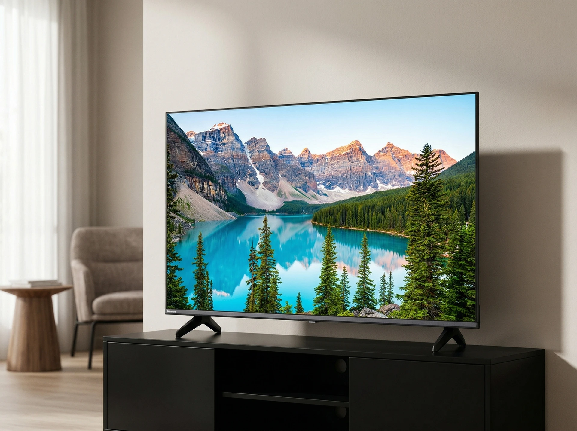 LED телевизор Hisense 40A4S Full HD - фото в интерьере