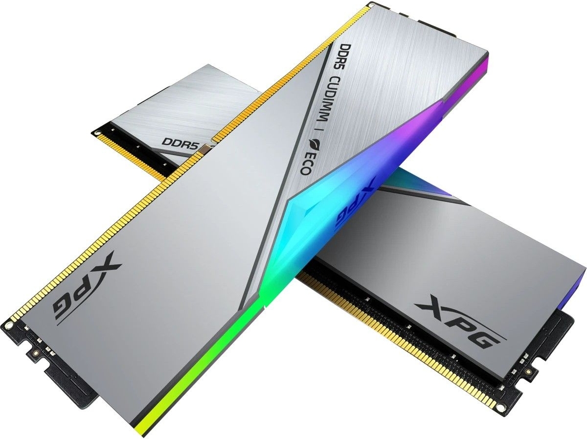 ADATA XPG Lancer RGB DDR5 8800 МГц серебристый радиатор алюминий крупный план