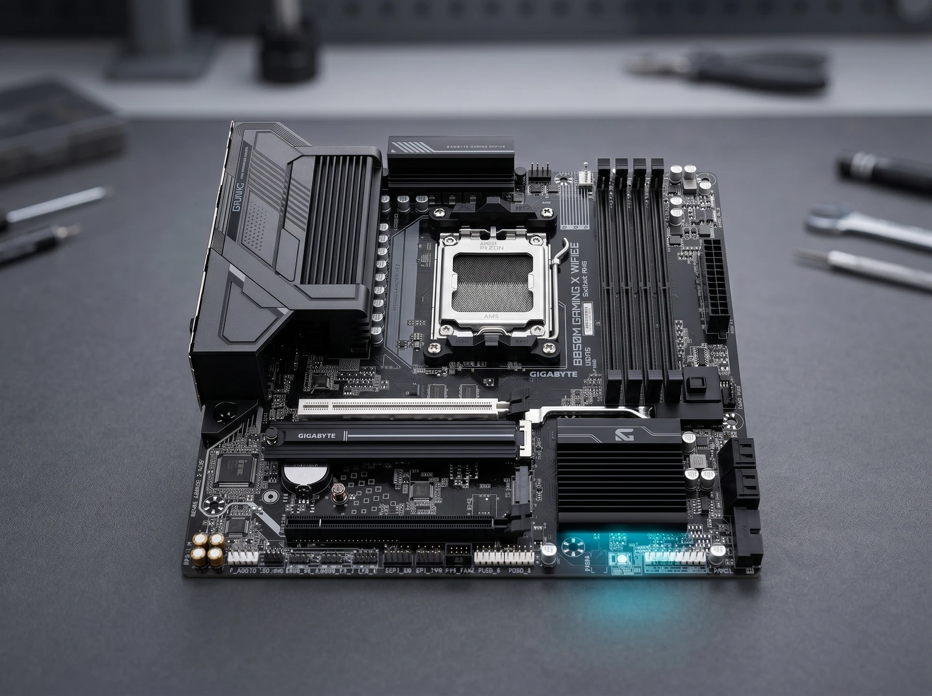 Материнская плата Gigabyte B850m Gaming X Wifi6e, Socket AM5, AMD B850, mATX, RTL - фото в интерьере