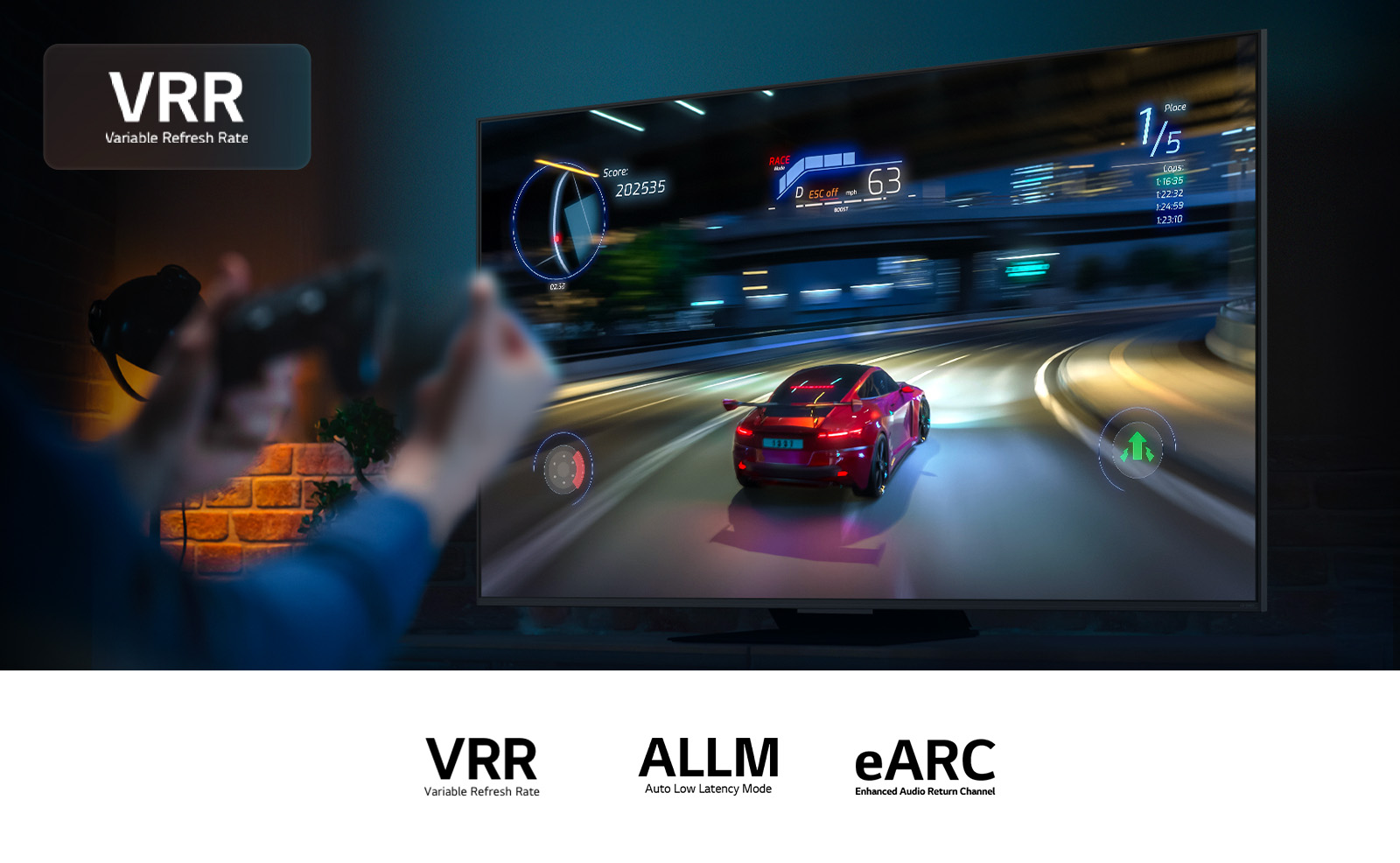 VRR, ALLM и eARC — режимы для гейминга и звука