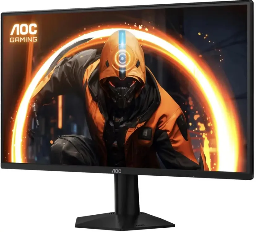 AOC AGON 25G50Z узкие рамки трёхсторонний безрамочный дизайн вид сбоку