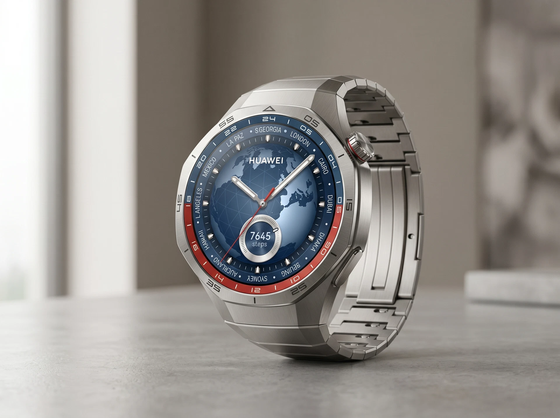 Huawei Watch GT 5 Pro Vili-B29M 46.3mm в интерьере — часы на повседневной носке