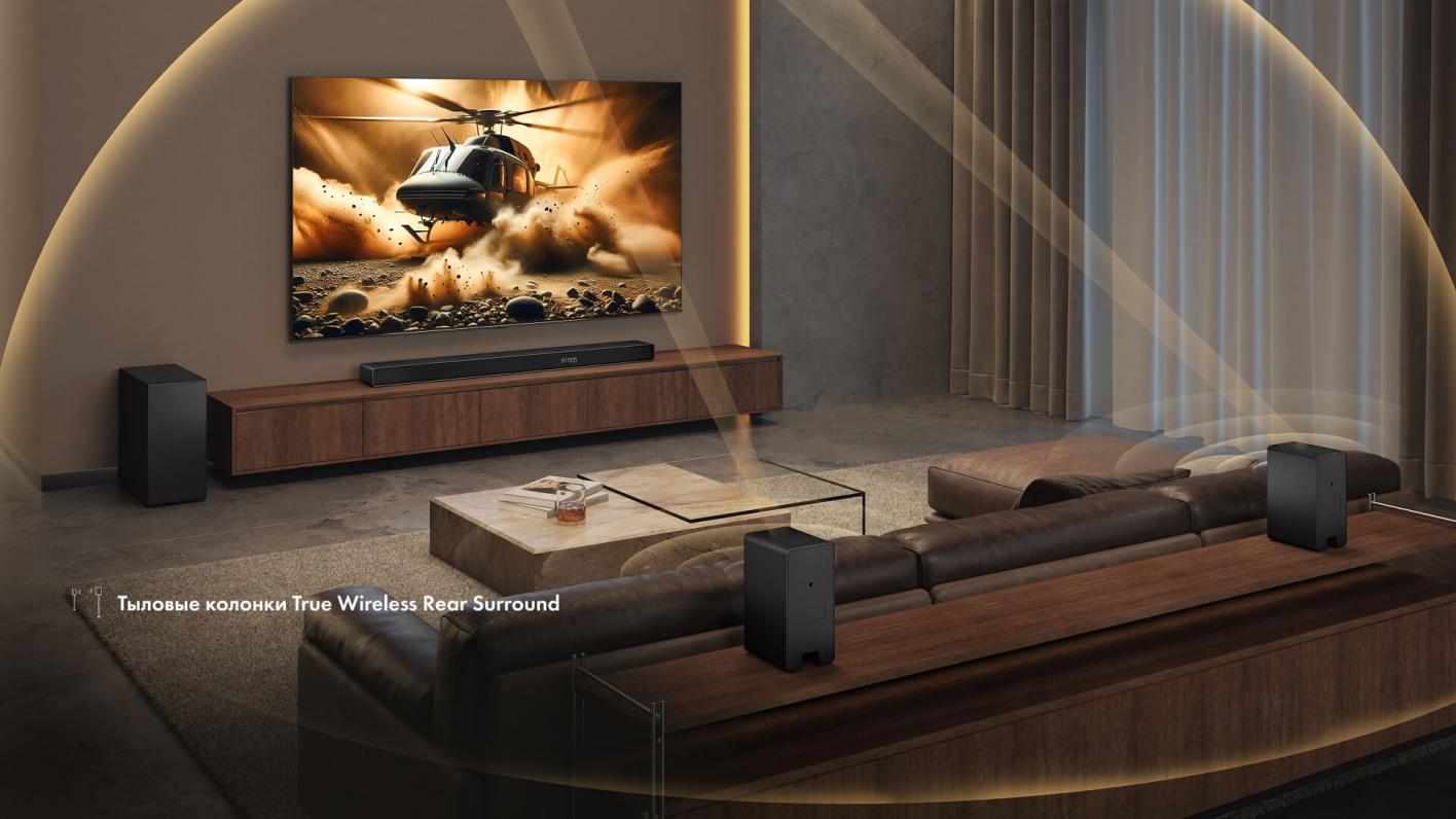 Hisense AX5140Q беспроводные тыловые колонки True Wireless Rear Surround в гостиной многоканальная аудиосистема