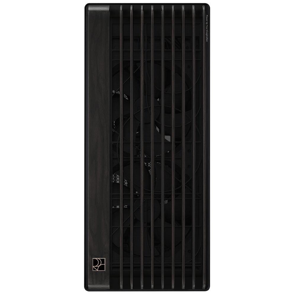 ASUS ProArt PA602 вид сзади — задняя стенка с рёбрами жёсткости, разъёмы и слоты расширения
