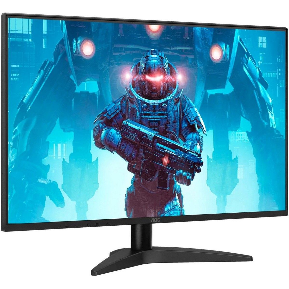 AOC 27B36X вид под углом — демонстрация цветопередачи IPS-матрицы