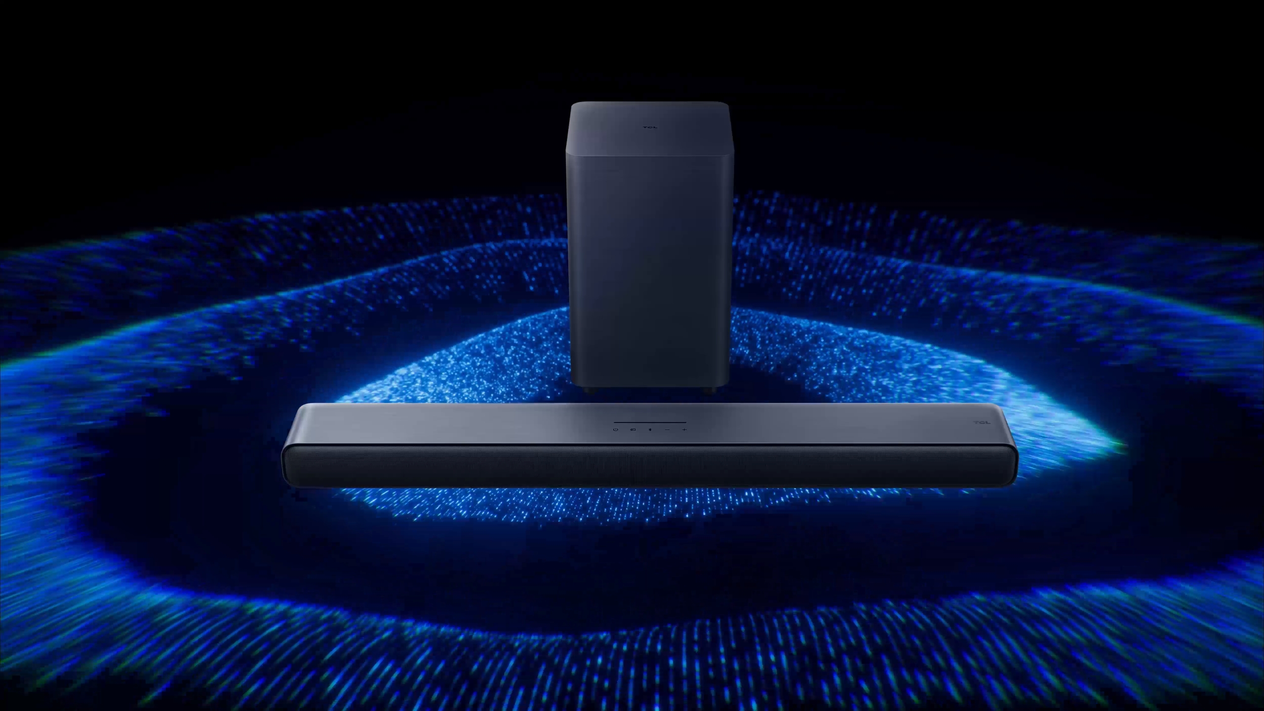 TCL S55H саундбар 2.1 &mdash; звуковая панель и беспроводной сабвуфер, вид комплекта
