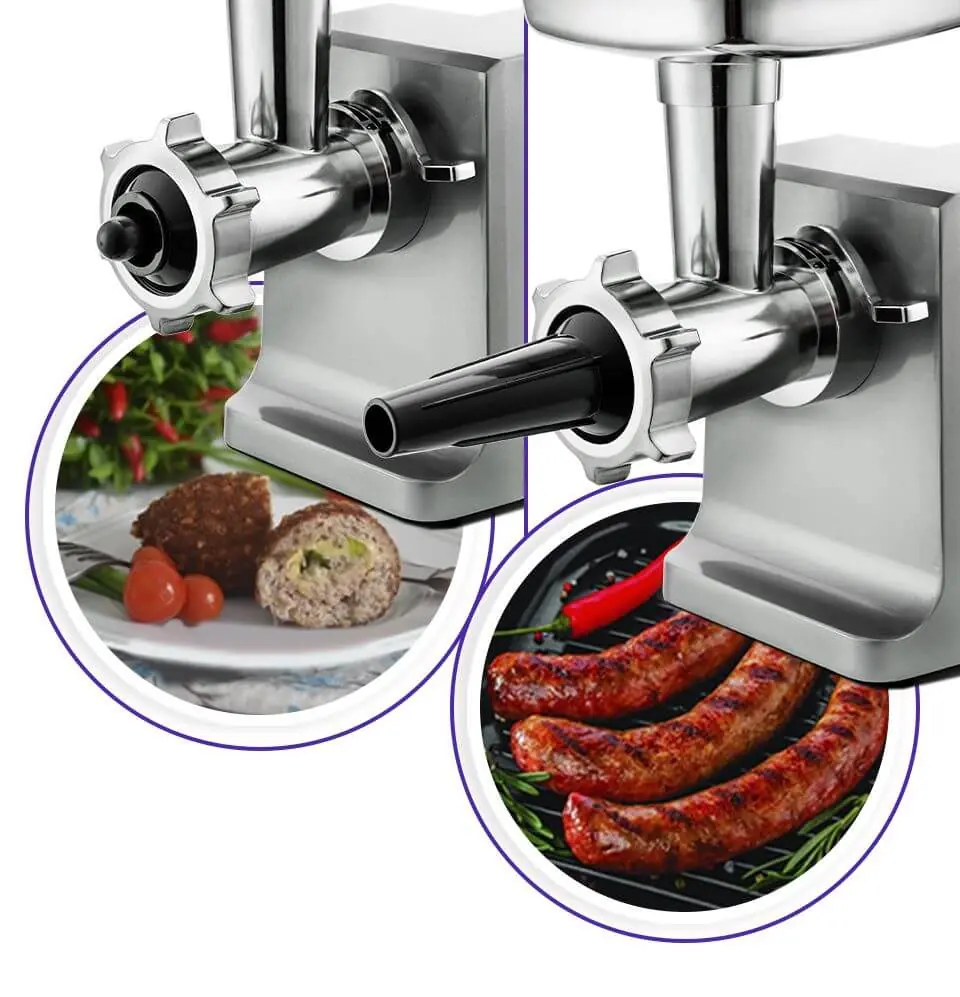 Moulinex KT-2108 насадка для колбас и кебаба — демонстрация