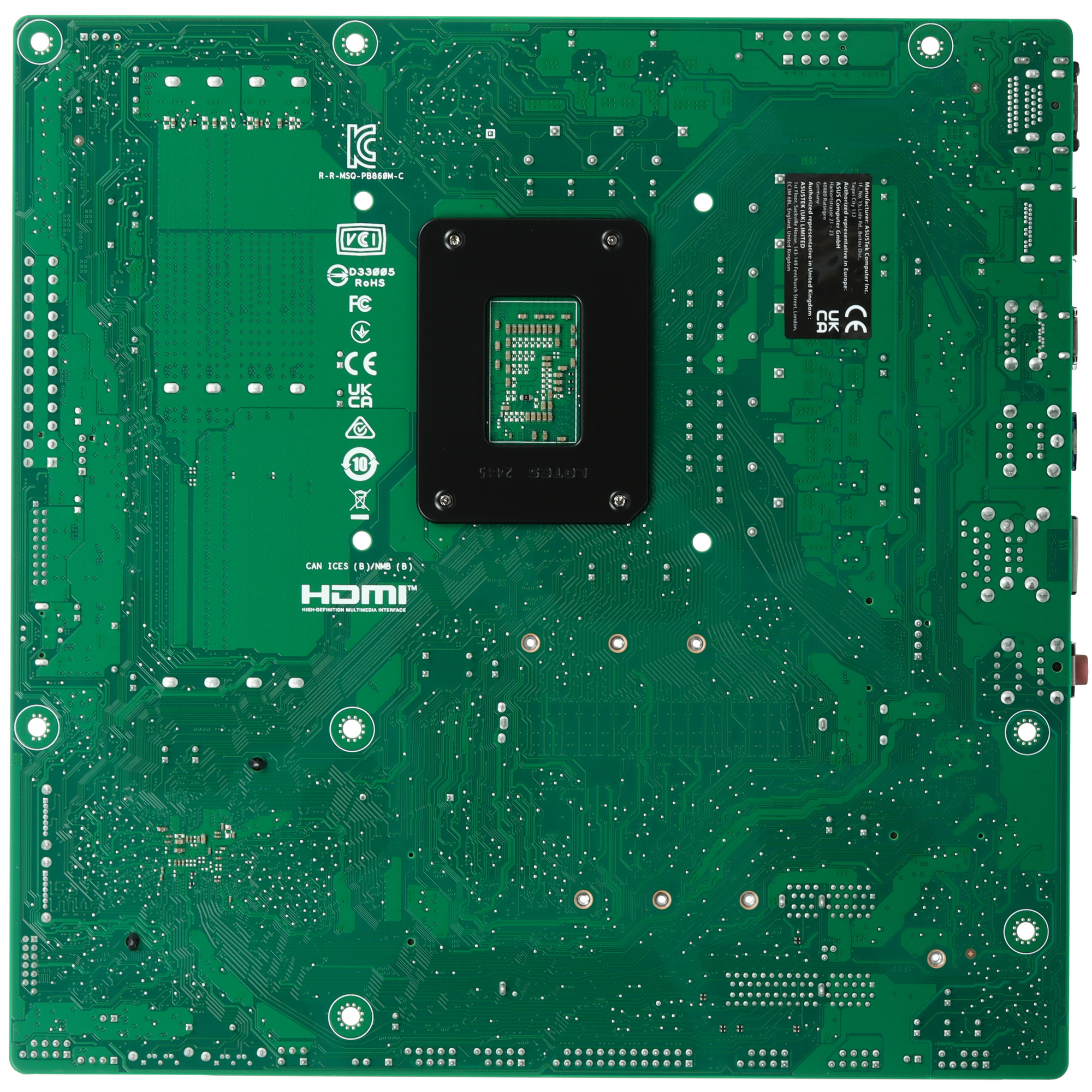 ASUS Pro B860M-C-CSM слоты M.2 PCIe 5.0 и SATA разъёмы крупный план