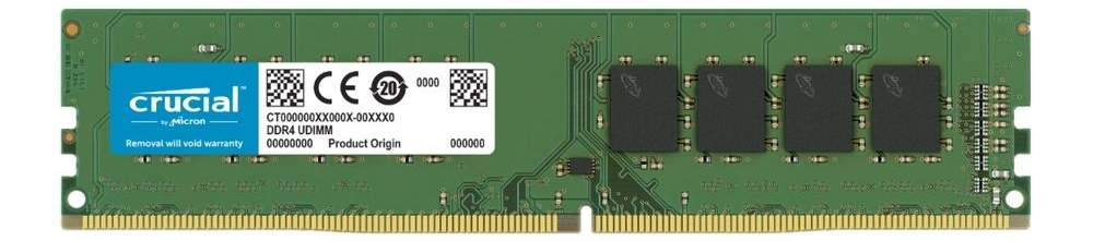 Crucial CT8G4DFRA32A модуль DDR4 8 ГБ DIMM вид спереди