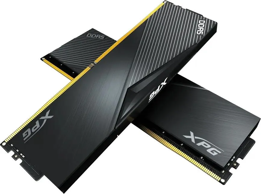 ADATA Lancer AX5U6000C3016G-DCLABK DDR5 6000 МГц чёрный радиатор крупный план