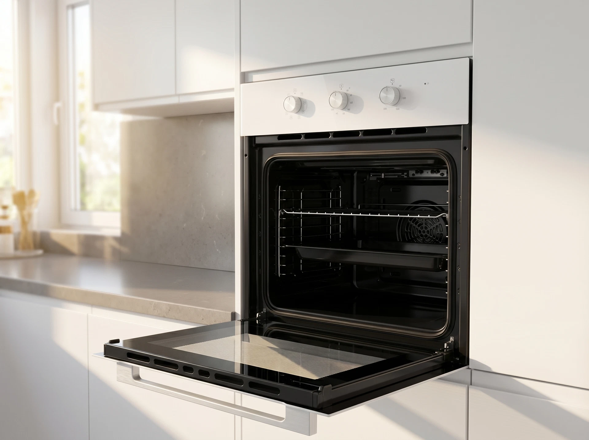 Электрический духовой шкаф Maunfeld MEOC708PW - фото в интерьере