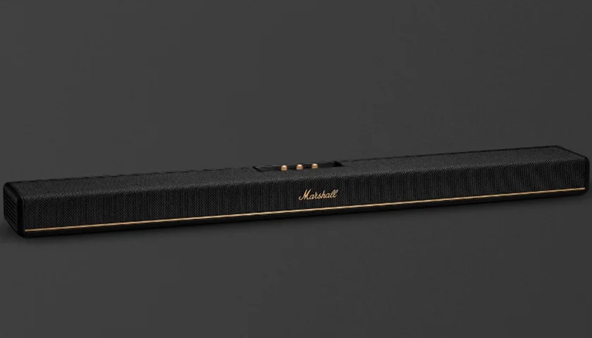 Marshall Heston 120 — первый саундбар Marshall, вид спереди