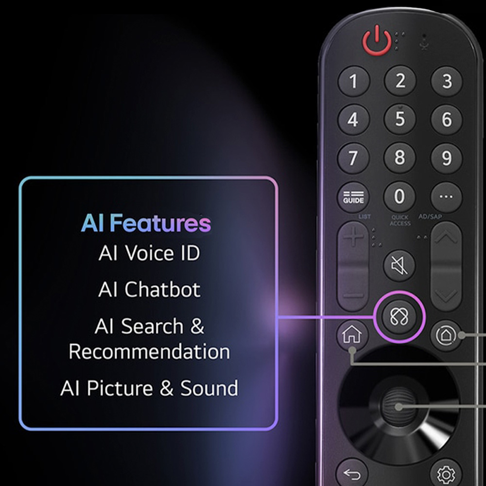 AI Magic Remote: AI Voice ID, AI Search & Recommendation, AI Picture & Sound — LG OLED65G5RLA