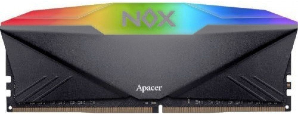 Apacer Nox AH4U08G32C28YNBAA-1 DDR4 8ГБ чёрный радиатор RGB крупный план