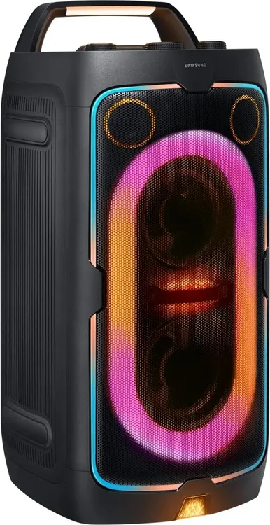Samsung MX-ST40F/RU портативная колонка 160 Вт вид спереди с RGB подсветкой