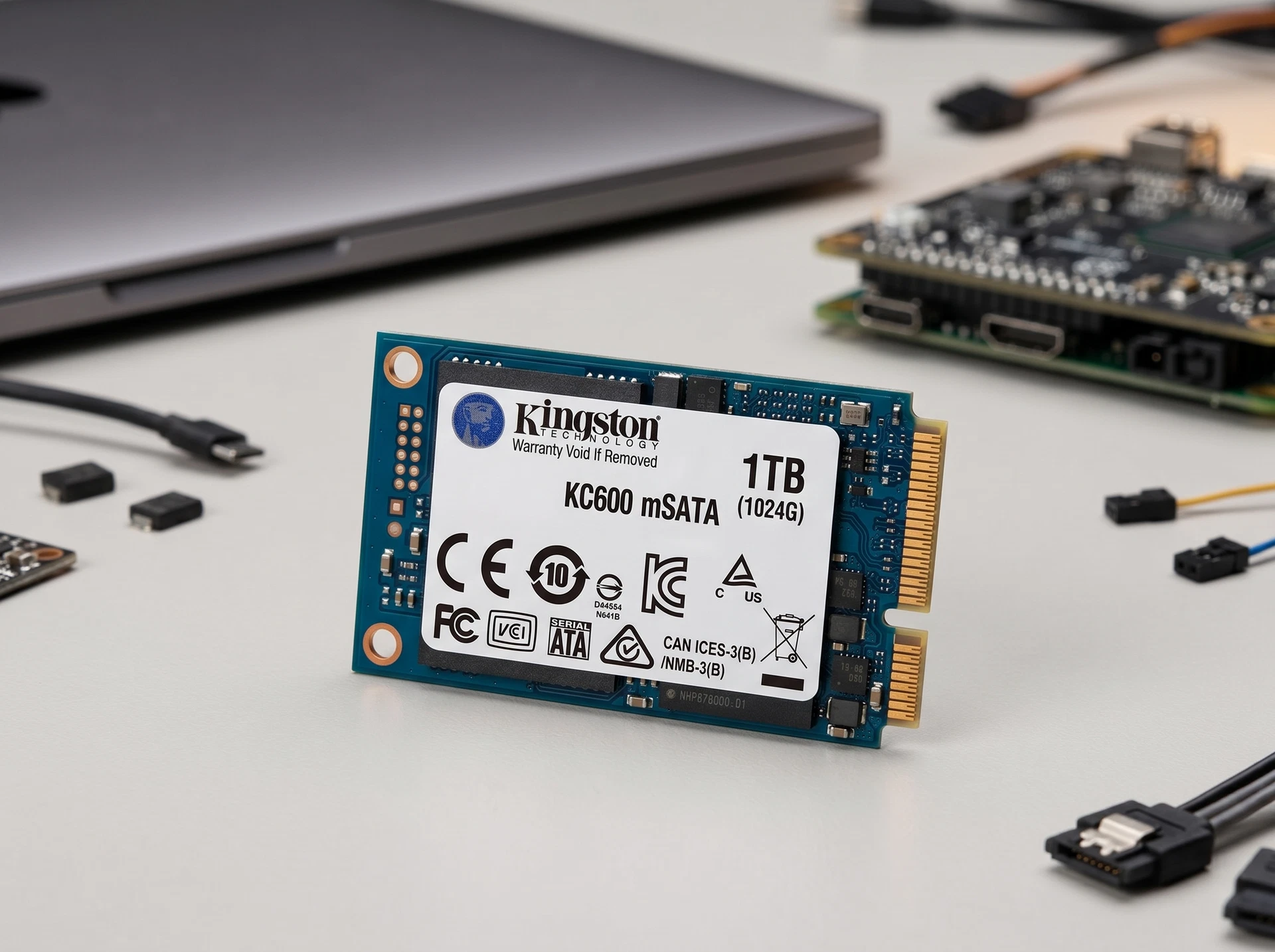 SSD накопитель Kingston KC600 1ТБ, mSATA, SATA, [SKC600MS/1024G] - фото в интерьере