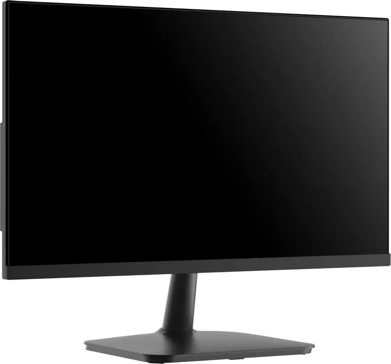 Hisense 24N3Q-PRO &mdash; минималистичный дизайн корпуса, вид спереди с выключенным экраном