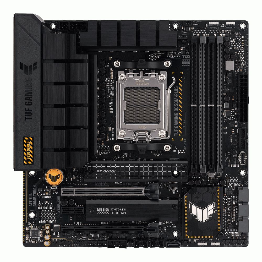 ASUS TUF Gaming B650M-PLUS задняя панель портов USB HDMI DisplayPort