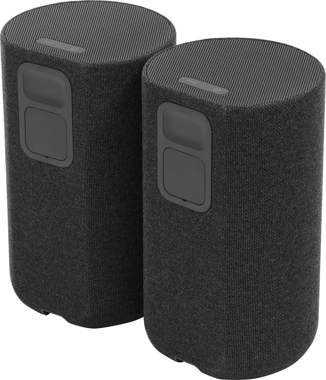 Sony SA-RS5 кнопки управления на фронтальной панели тыловых колонок &mdash; питание и регулировка