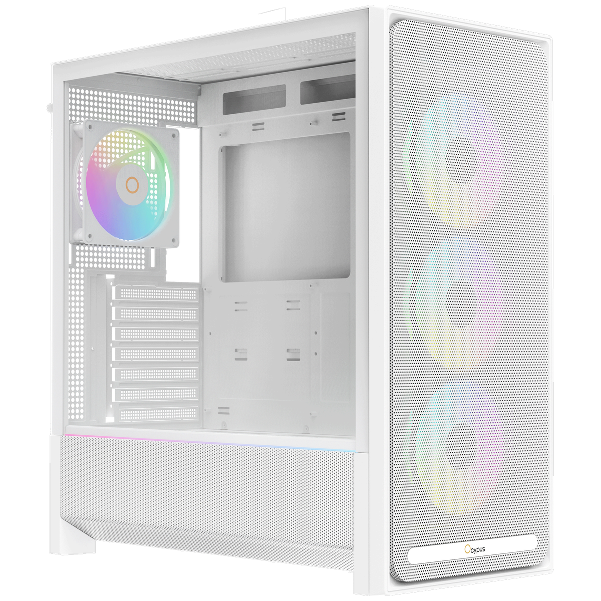 Ocypus Delta C70 ARGB внутренняя компоновка ARGB-вентилятор слоты расширения и накопители