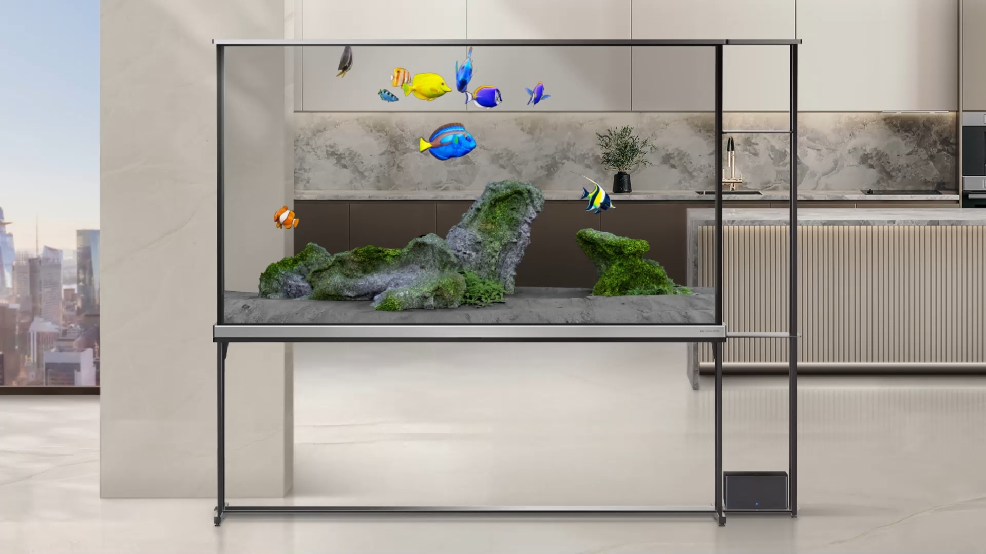 LG OLED77T49LA — режимы прозрачности и «чёрного фона»