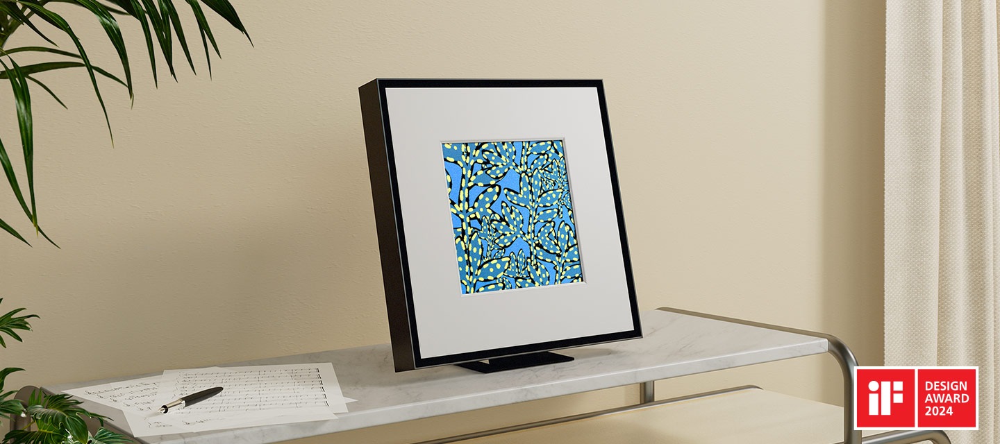 Samsung HW-LS60D Music Frame дизайн рамка для фотографий интерьер