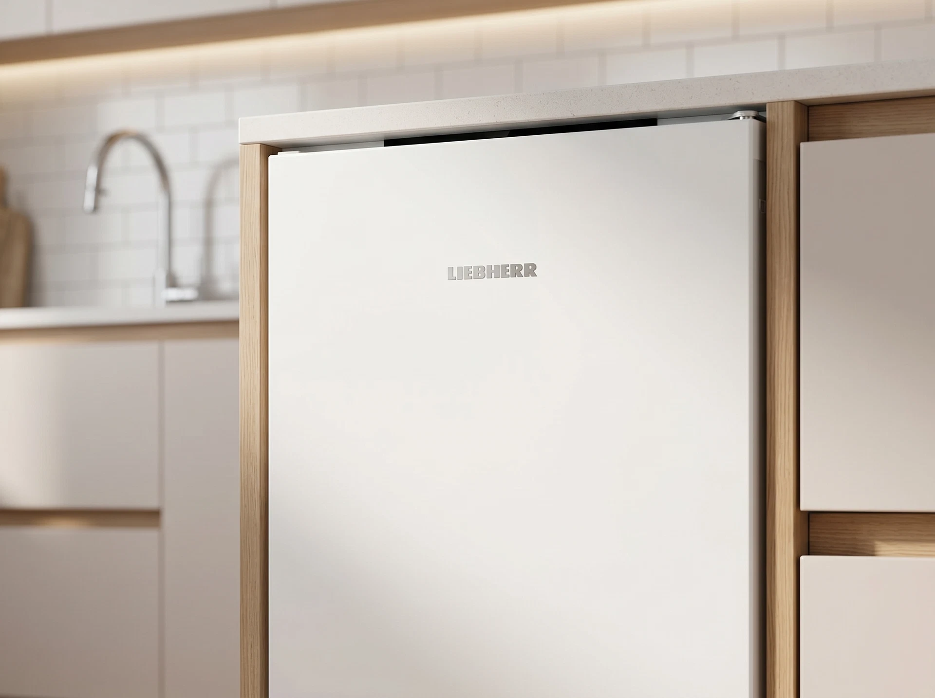 Встраиваемый холодильник Liebherr IRE 3901 белый - фото в интерьере