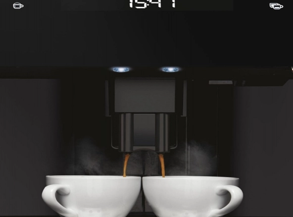 Smeg EGF03PGEU одновременное приготовление двух чашек эспрессо