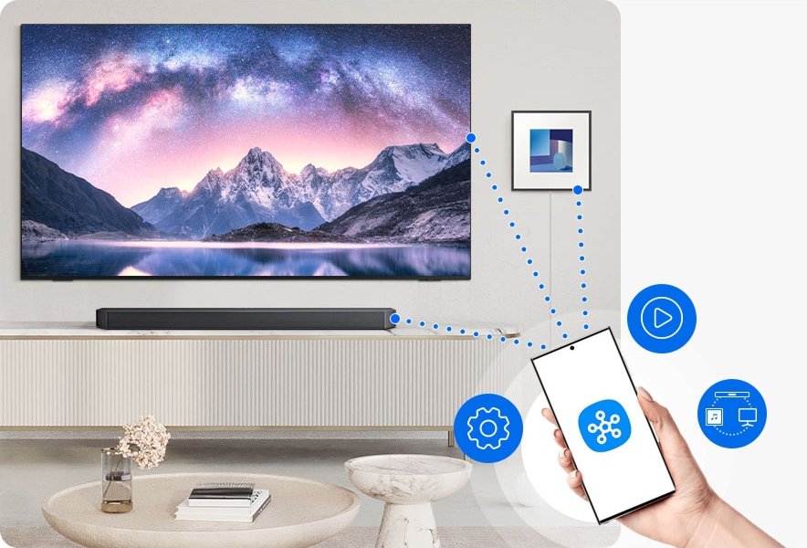 Samsung HW-Q930F/RU &mdash; приложение SmartThings, управление настройками и подключением с мобильного