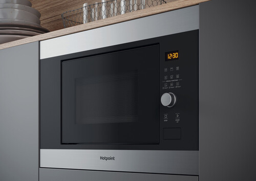 Купить Встраиваемая микроволновая печь Hotpoint MF20G IX HA серебристый в интернет-магазине DNS. Характеристики, цена Hotpoint MF20G IX HA | 9136624.