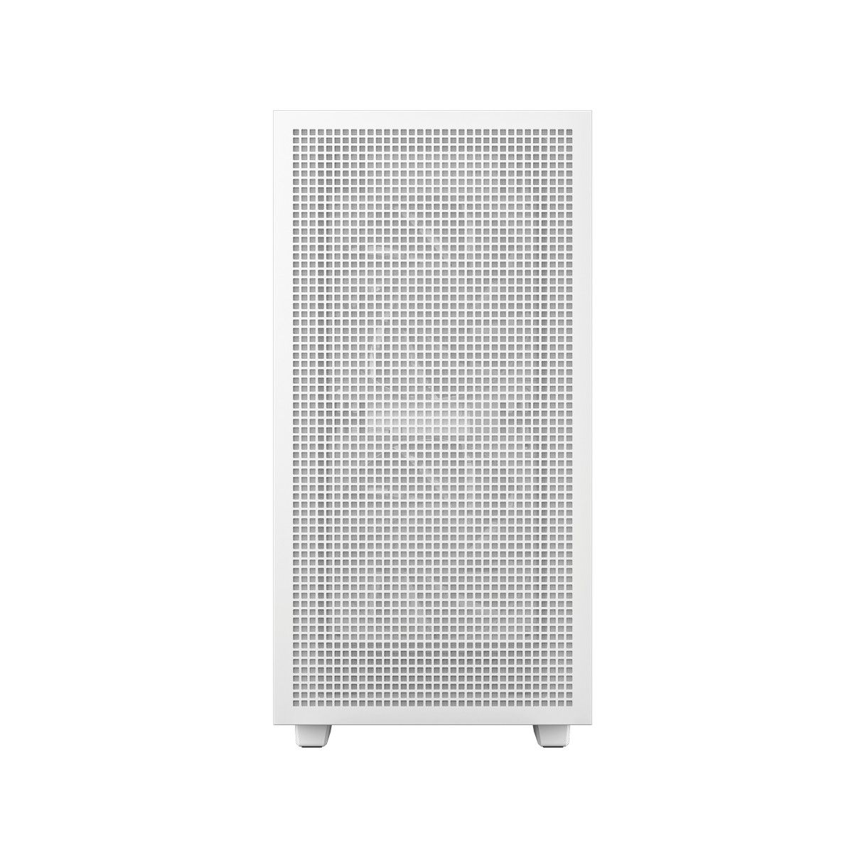 DeepCool CH360 белый Mini-Tower вид спереди перфорированная фронтальная панель минималистичный дизайн