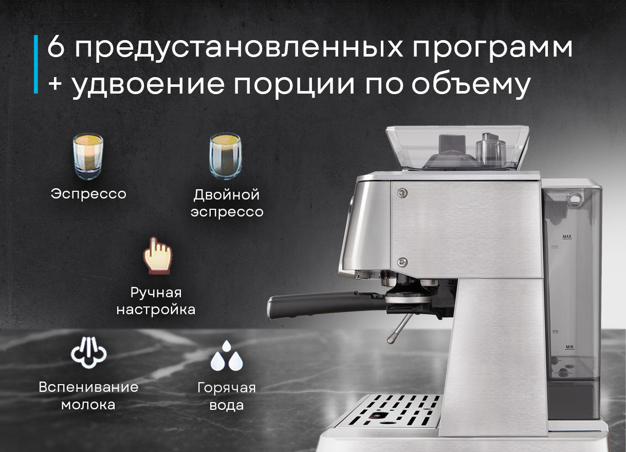 Korting KCM 1013 SA Bravo функции эспрессо капучино горячая вода вспенивание молока