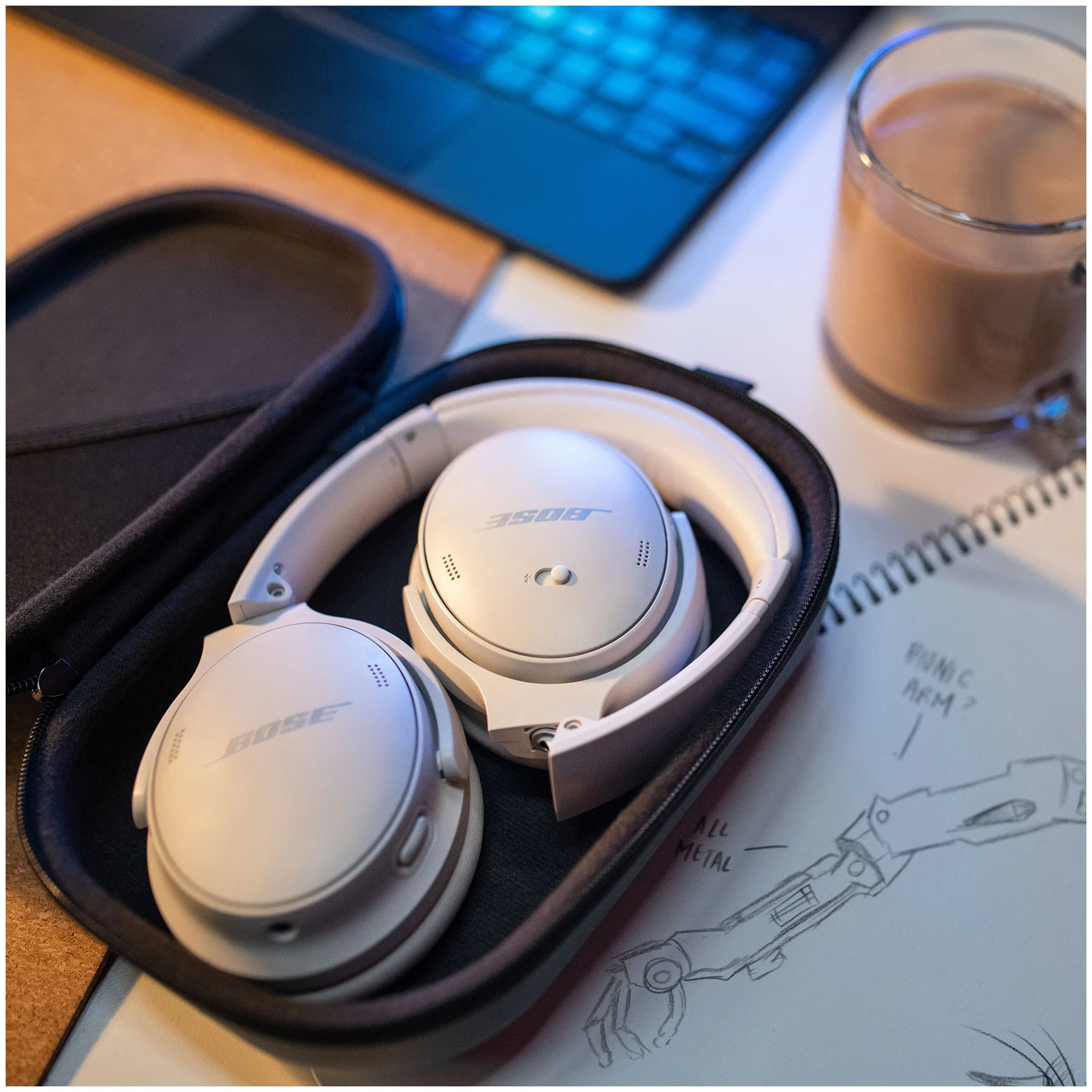 Беспроводные наушники Bose QuietComfort 45, white smoke