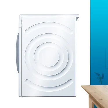 Bosch WDS28460ME вид сбоку &mdash; компактный профиль глубиной от 46 до 50 см
