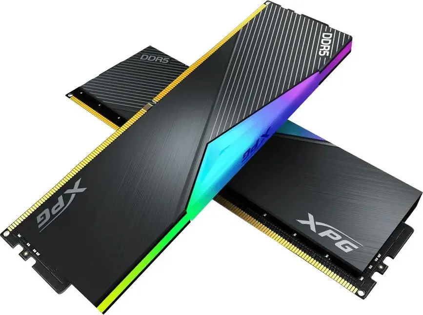 ADATA Lancer AX5U8000C3816G-DCLARBK DDR5 комплект 2 модуля установлены в материнскую плату