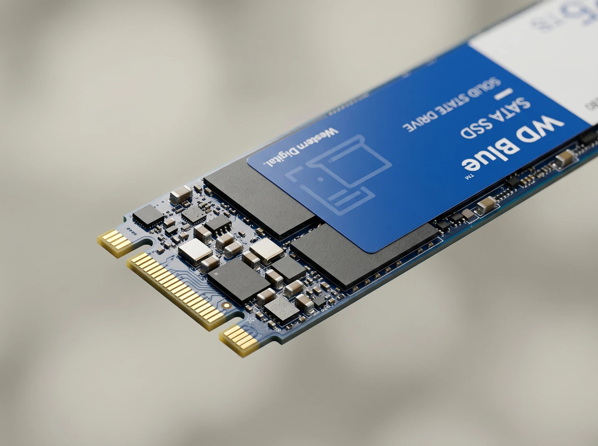 Western Digital WD Blue WDS200T2B0B установлен в ноутбук — апгрейд с HDD на SSD M.2 SATA