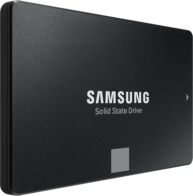 Samsung 870 EVO 256 ГБ — 3D NAND TLC конструкция накопителя крупный план